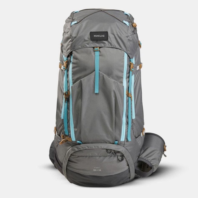 Women's Decathlon Forclaz Mt500 Air 55+10ling Pack Backpack Grey | SJH072845