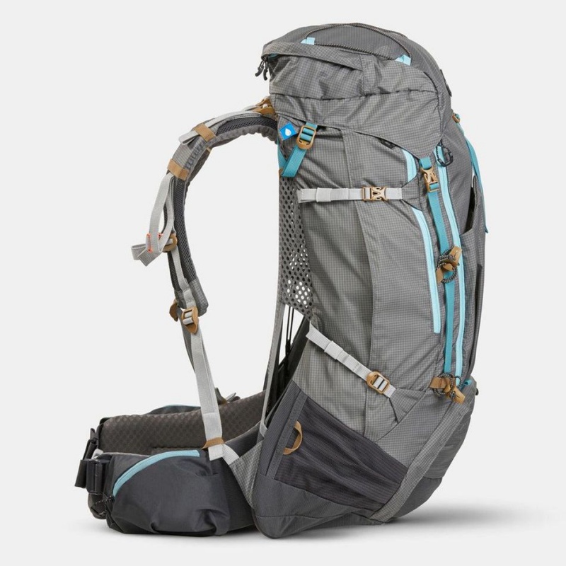 Women's Decathlon Forclaz Mt500 Air 55+10ling Pack Backpack Grey | SJH072845