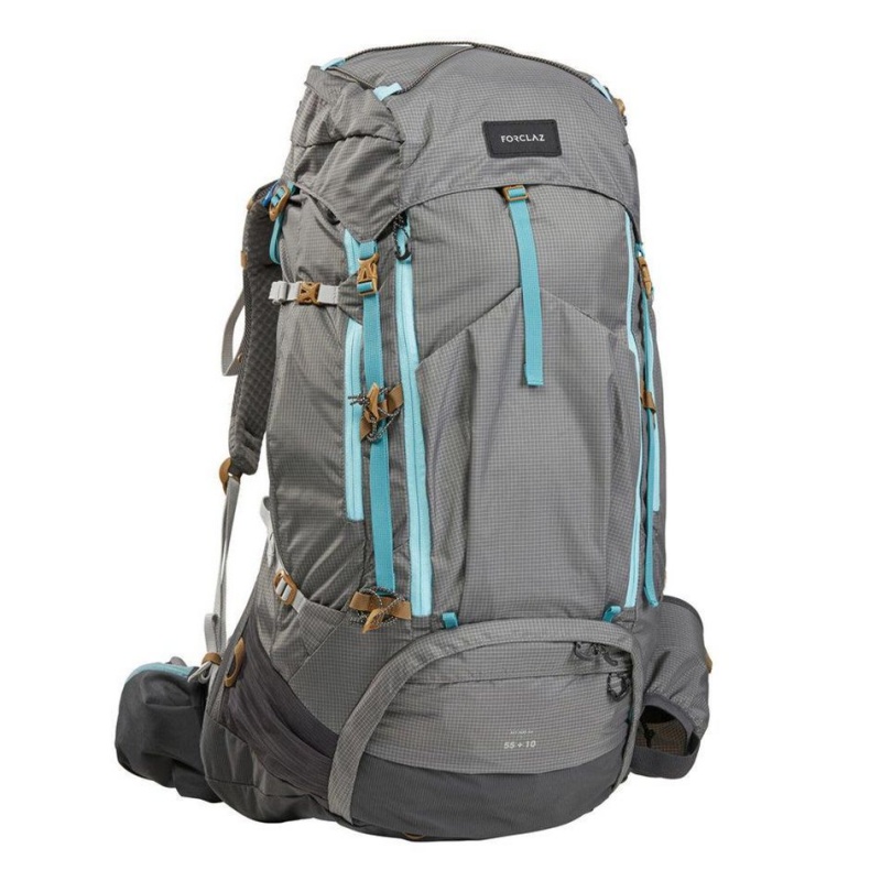 Women\'s Decathlon Forclaz Mt500 Air 55+10ling Pack Backpack Grey | SJH072845