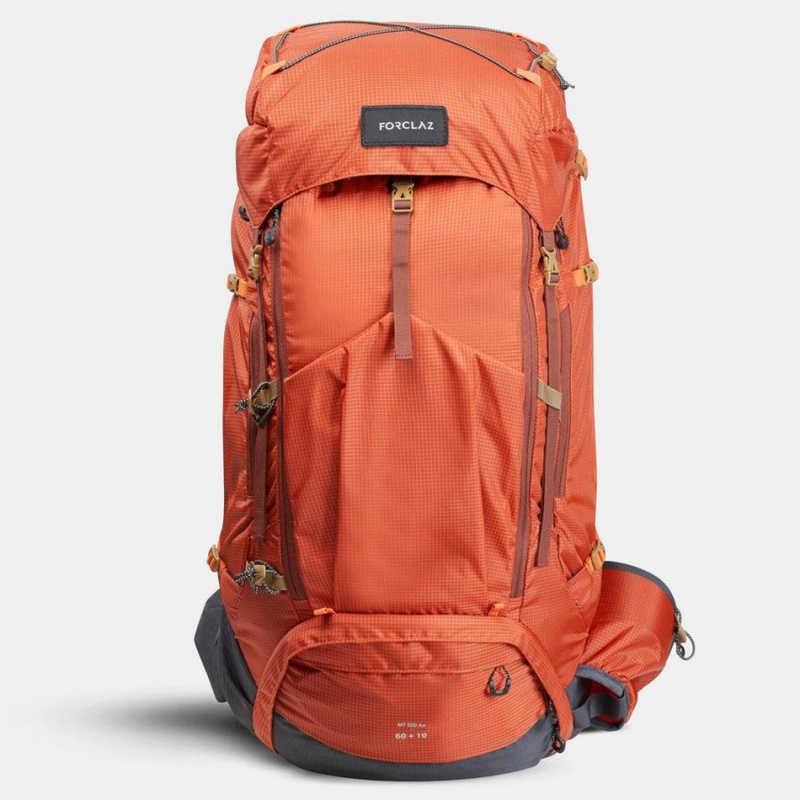 Women's Decathlon Forclaz Mt500 Air 60 + 10ling Pack Backpack Orange | WDH915068