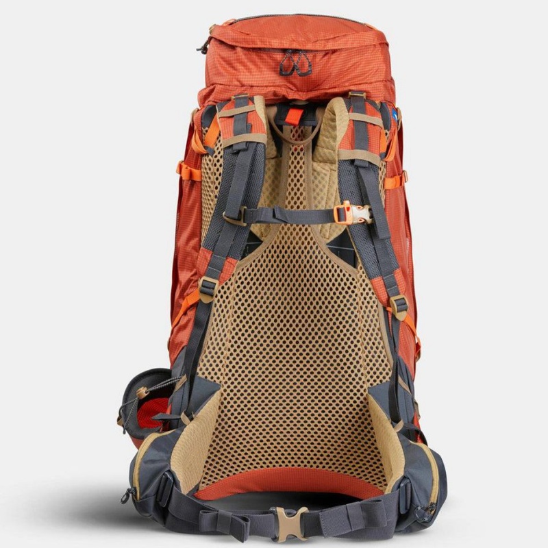 Women's Decathlon Forclaz Mt500 Air 60 + 10ling Pack Backpack Orange | WDH915068