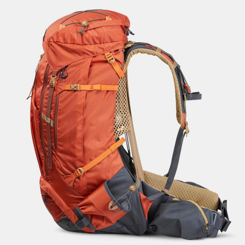 Women's Decathlon Forclaz Mt500 Air 60 + 10ling Pack Backpack Orange | WDH915068