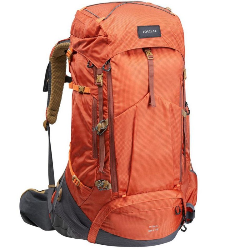 Women\'s Decathlon Forclaz Mt500 Air 60 + 10ling Pack Backpack Orange | WDH915068