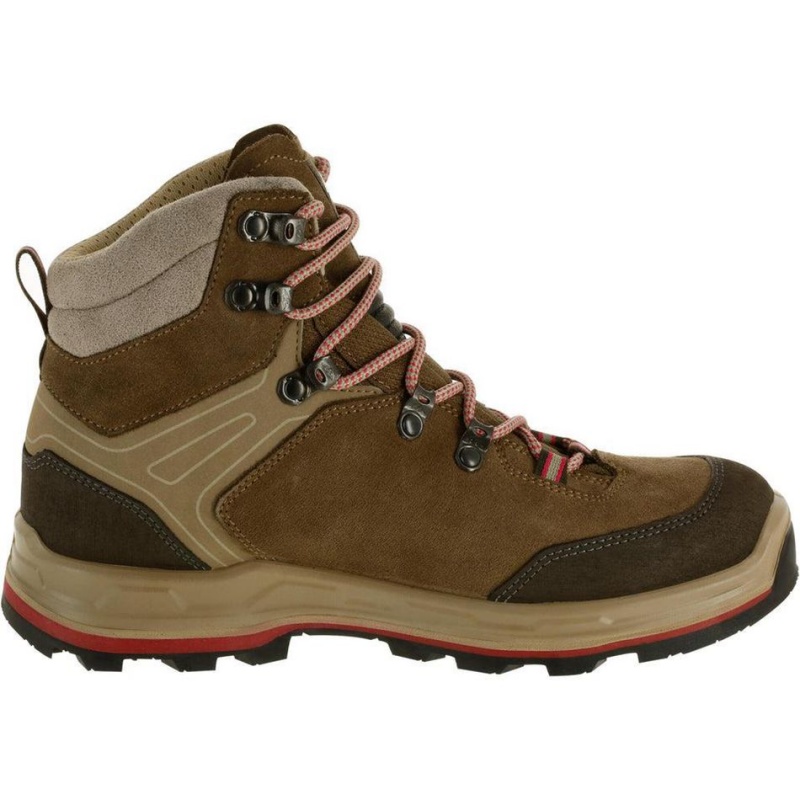 Women's Decathlon Forclaz Trek 100 Boots Hiking Shoes Brown | REU175694