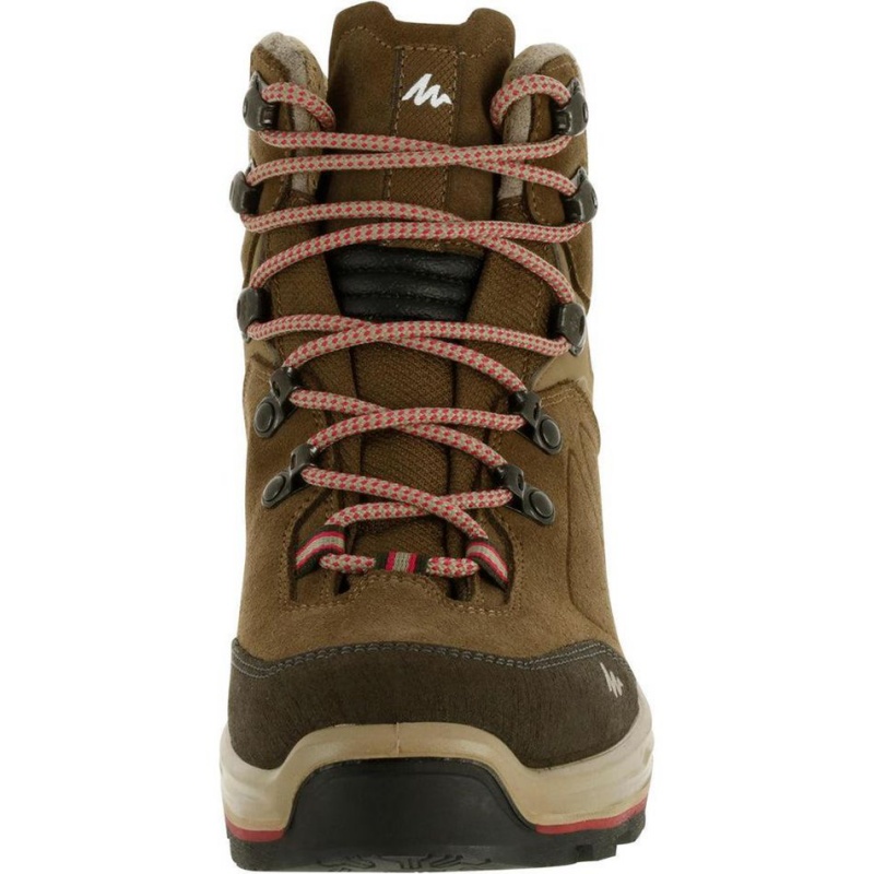 Women's Decathlon Forclaz Trek 100 Boots Hiking Shoes Brown | REU175694