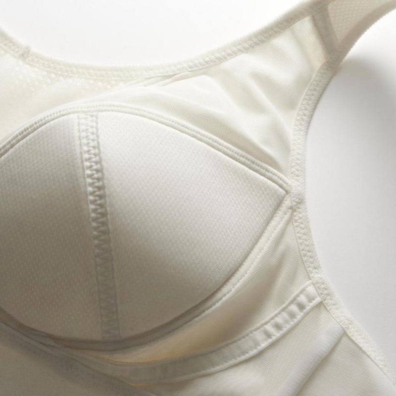 Women's Decathlon High Support Running Bras White | YCF189075