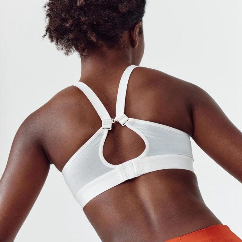 Women's Decathlon High Support Running Bras White | YCF189075