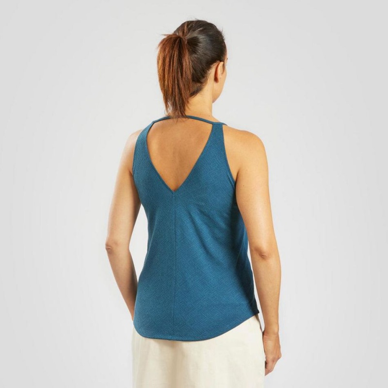 Women's Decathlon Hiking Nh500 Tank Top Blue | FPA263017