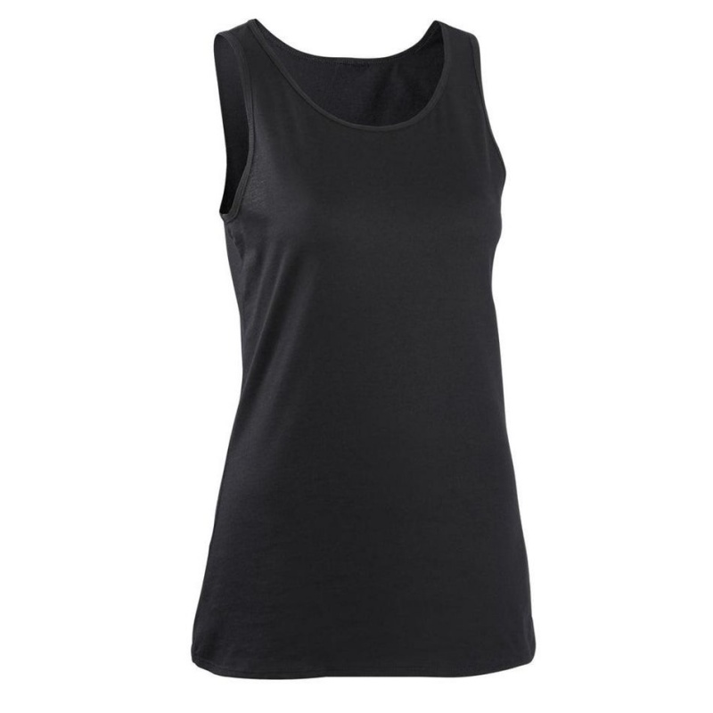 Women's Decathlon Nyamba 100 Regular-fit Tank Top Black | CWR521847