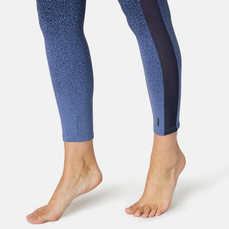 Women's Decathlon Nyamba 520 Slim-fit Pilates Leggings Blue | COF153029