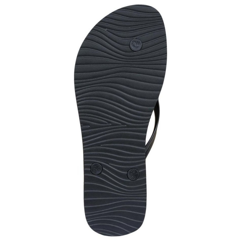 Women's Decathlon Olaian 120 Beach Flip-flops Sandals Black | ZQO085192