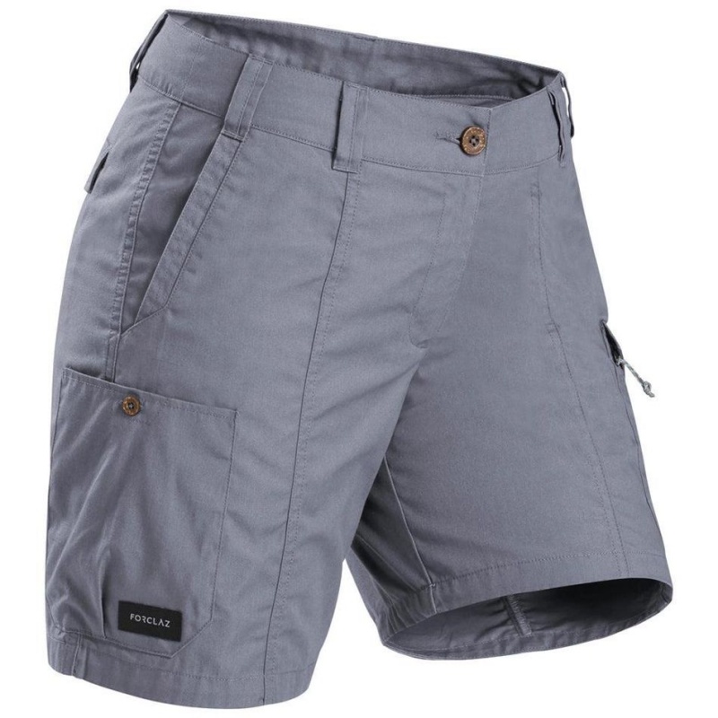 Women\'s Decathlon Travel 100ing Shorts Grey | MIC210538