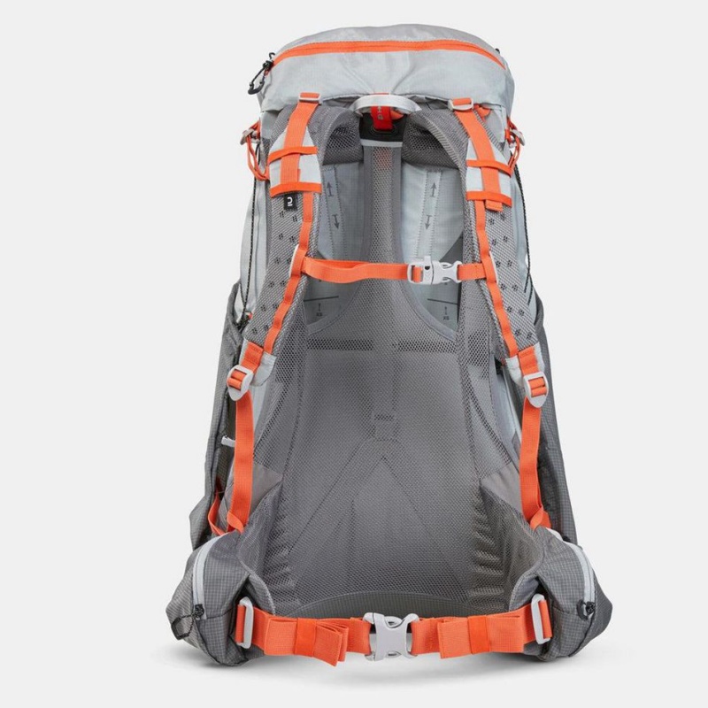 Women's Decathlon Ultralighting 45+10 L Mt900 Ul Backpack Grey | AOY582937