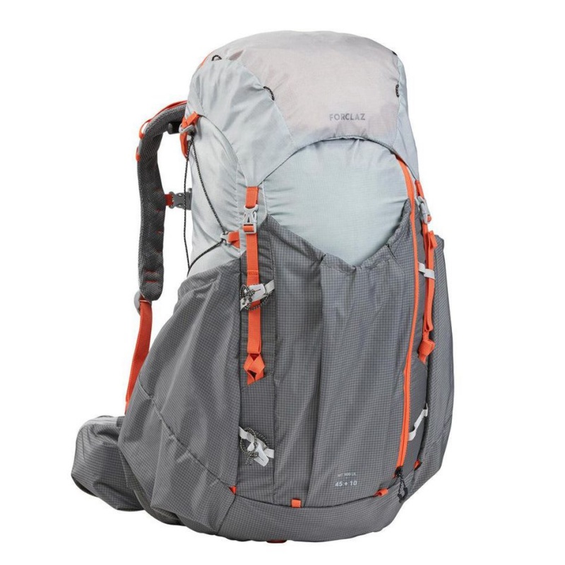 Women\'s Decathlon Ultralighting 45+10 L Mt900 Ul Backpack Grey | AOY582937