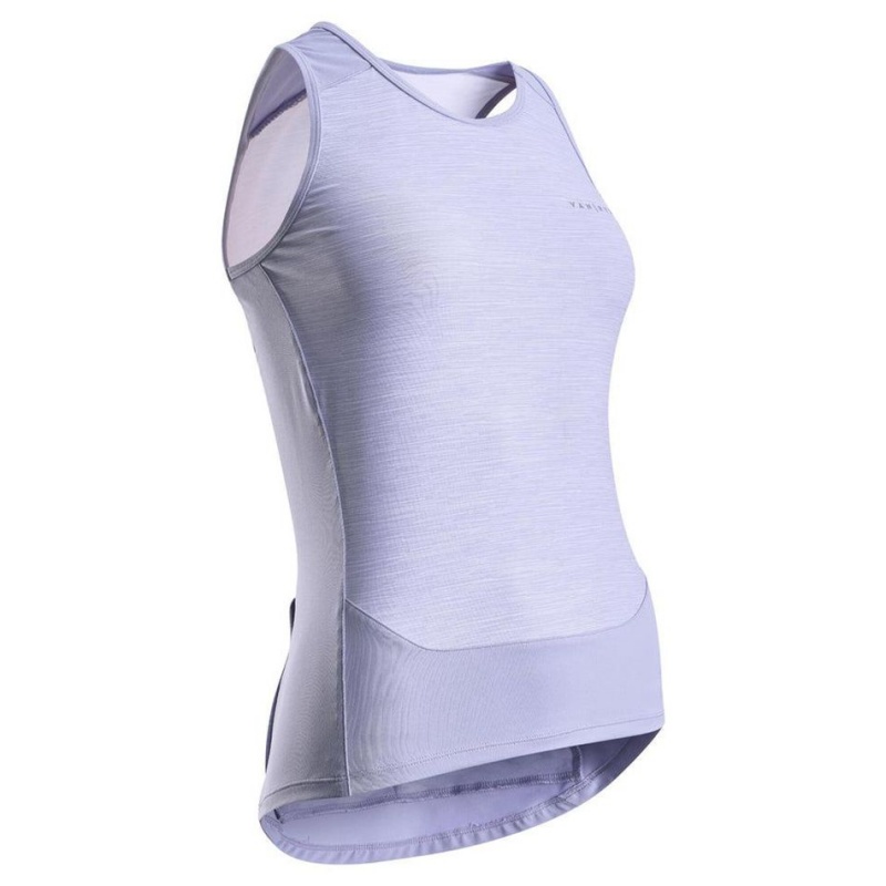 Women\'s Decathlon Van Rysel 500 Cycling Tank Top Purple | GSO850276