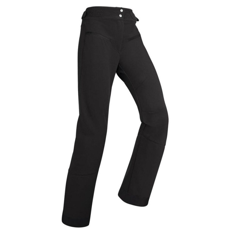 Women\'s Decathlon Wedze 500 Downhill Ski Pants Black | FJZ689701